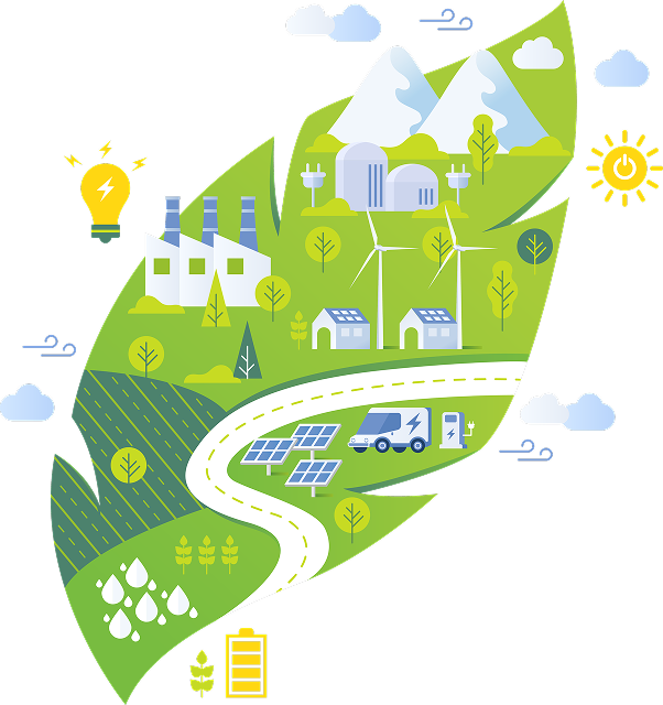 Green Energy Concept Illustration Bee4Impact